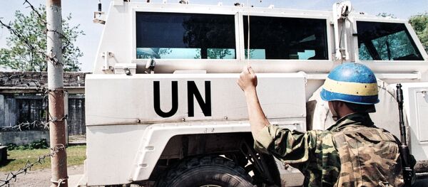 Машина миротворцев ООН - Sputnik Абхазия
