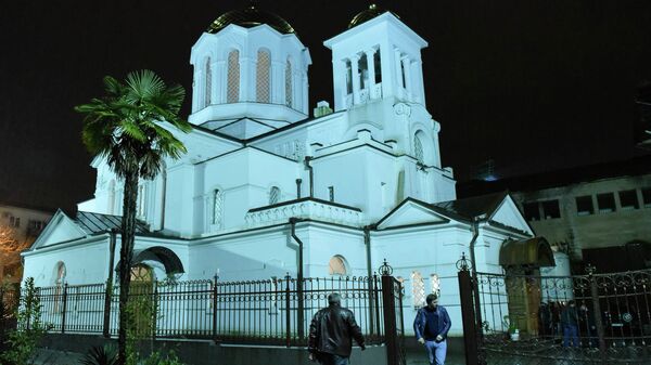 Рождественская служба в Сухумском кафедральном соборе - Sputnik Аҧсны