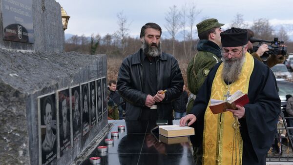 Вечная память погибшим бойцам батальона Пакуаш - Sputnik Абхазия