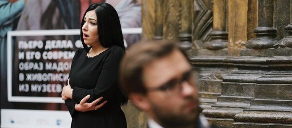 Лука Гаделия и Кристина Эшба Лука Гаделия и Кристина Эшба - Sputnik Абхазия