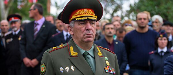Министр обороны Мераб Кишмария. Архивное фото. Министр обороны Мераб Кишмария. Архивное фото. - Sputnik Абхазия