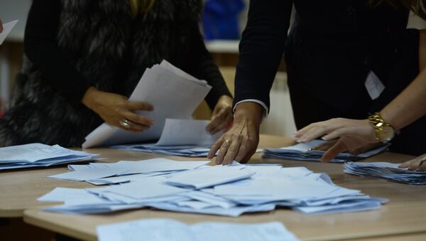 Подсчет голосов на выборах в Единый день голосования - Sputnik Абхазия