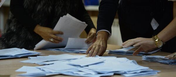 Подсчет голосов на выборах в Единый день голосования Подсчет голосов на выборах в Единый день голосования - Sputnik Абхазия