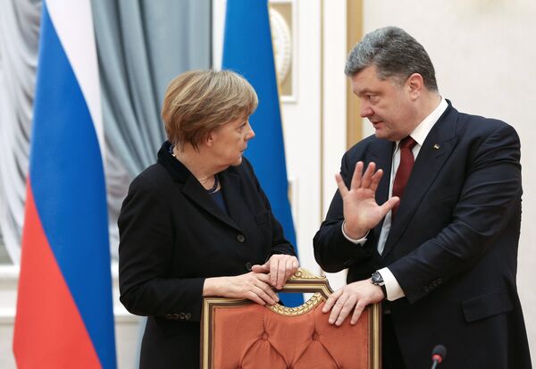 Переговоры лидеров России, Германии, Франции и Украины в Минске - Sputnik Абхазия