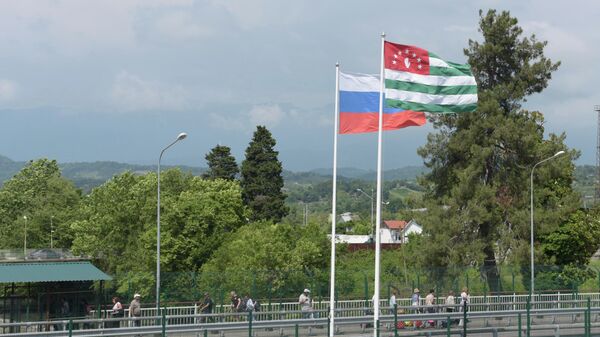 Пограничный пост Псоу на въезде в Республику Абхазия. - Sputnik Абхазия