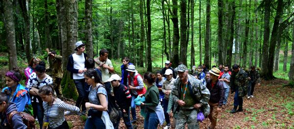 Молодежный лагерь. Фото с места события. Молодежный лагерь. Фото с места события. - Sputnik Абхазия