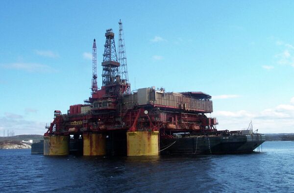 Морская нефтедобывающая платформа. Архивное фото. - Sputnik Абхазия