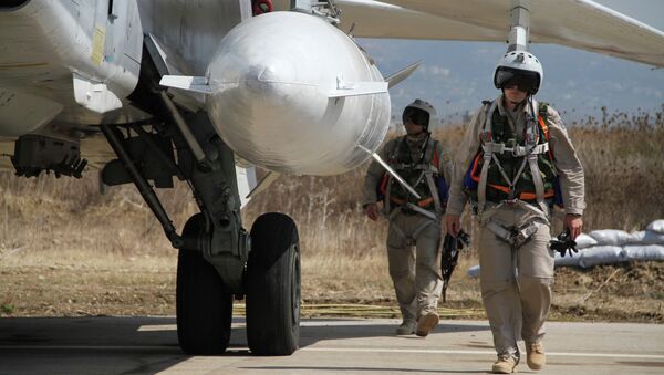 Российская боевая авиагруппа на аэродроме Хмеймим в Сирии. Архивное фото - Sputnik Абхазия