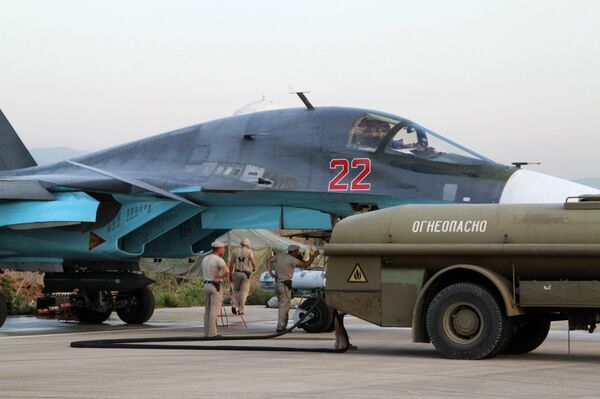Российская боевая авиация на аэродроме около Латакии. Архивное фото - Sputnik Абхазия