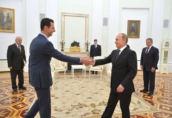 Президент России В.Путин встретился с президентом Сирии Б.Асадом - Sputnik Абхазия