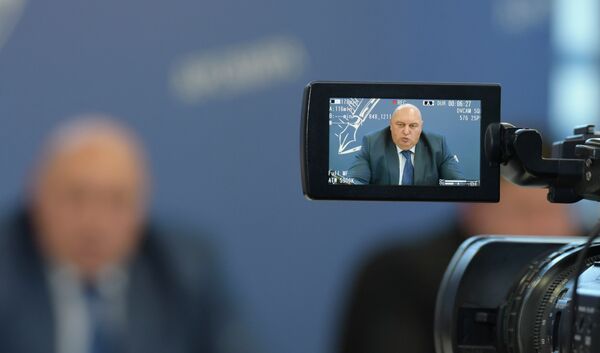Пресс-конференция главы администрации Галского района Темура Надарая. - Sputnik Абхазия