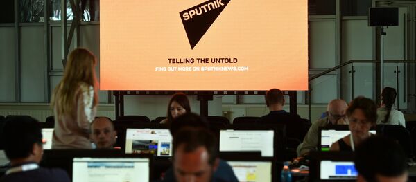 Журналисты в пресс-центре. Архивное фото. Журналисты в пресс-центре. Архивное фото. - Sputnik Абхазия