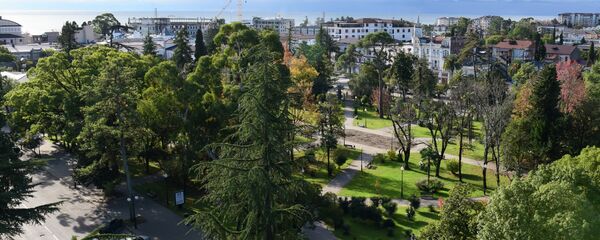 Вид на центральный парк в Сухуме. Вид на центральный парк в Сухуме. - Sputnik Абхазия