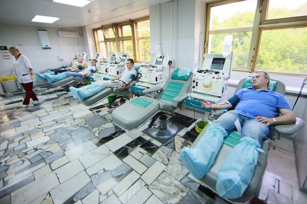 Работа центра переливания крови ФМБА России - Sputnik Абхазия