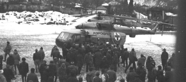 Аԥсны жәлар рџьынџьтәылатә еибашьраан аурыс вертолиотқәа русура. - Sputnik Аҧсны