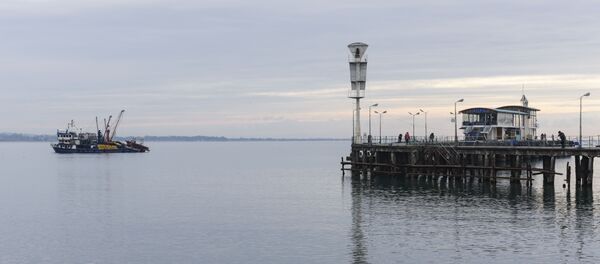 Корабль в Черном море. Корабль в Черном море. - Sputnik Абхазия