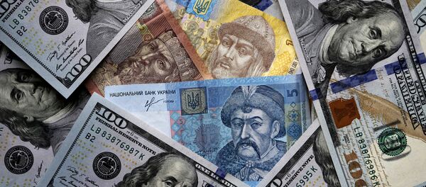 Денежные купюры и монеты США и Украины Денежные купюры и монеты США и Украины - Sputnik Абхазия