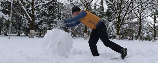 Снег в Сухуме. - Sputnik Абхазия