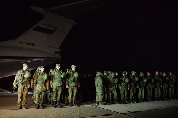 Морпехи ЧФ прибыли в Крым, выполнив задачи по охране аэродрома в Сирии - Sputnik Абхазия