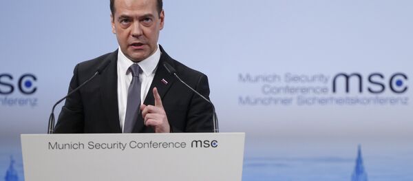 Премьер-министр РФ Д. Медведев принял участие в Мюнхенской конференции по безопасности. Архивное фото Премьер-министр РФ Д. Медведев принял участие в Мюнхенской конференции по безопасности. Архивное фото - Sputnik Абхазия