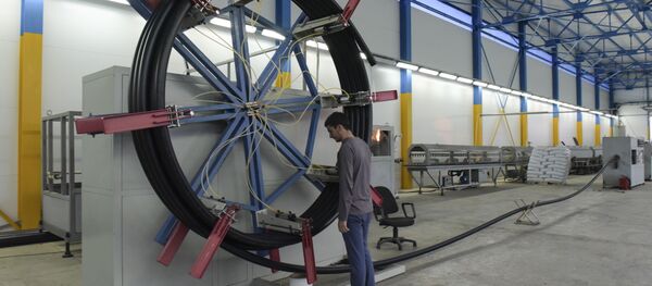 Производство труб в Гудауте. Производство труб в Гудауте. - Sputnik Абхазия