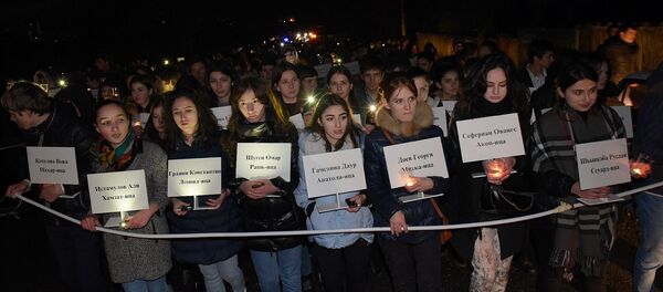Акция 222 свечи. Акция 222 свечи. - Sputnik Абхазия