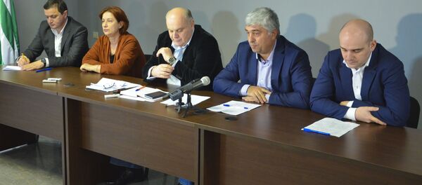 Пресс-конференция блока оппозиционных сил. - Sputnik Абхазия