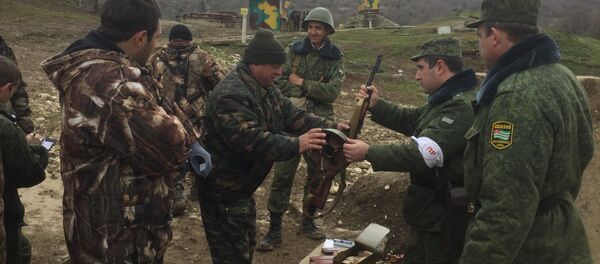 Боевые учения резервистов в Цабале Боевые учения резервистов в Цабале - Sputnik Абхазия