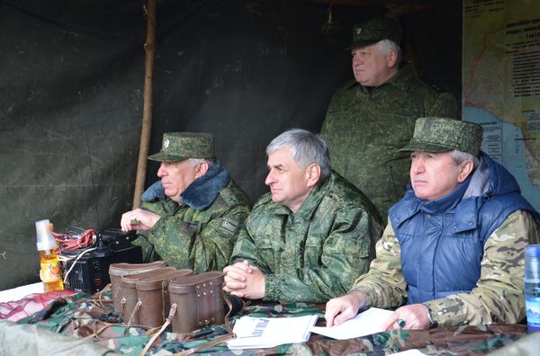 Президент участвовал в командно-штабных мобилизационных учениях в Цабале - Sputnik Абхазия