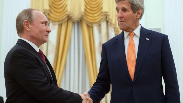Встреча президента РФ В. Путина с государственным секретарем США Дж.Керри - Sputnik Абхазия