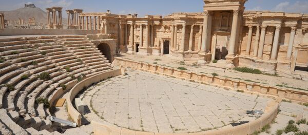 Архивное фото разрушенной исторической  части Пальмиры Архивное фото разрушенной исторической  части Пальмиры - Sputnik Абхазия