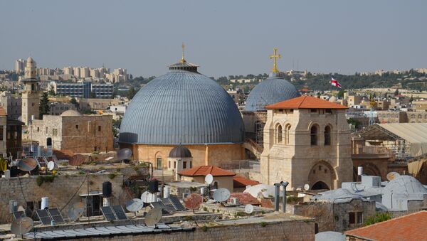 Вид на Храм Гроба Господня в Иерусалиме - Sputnik Абхазия