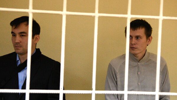 Е.Ерофеев и А.Александров в суде. Архивное фото - Sputnik Абхазия