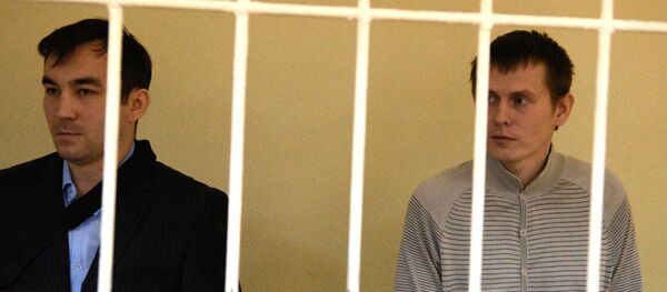 Е.Ерофеев и А.Александров в суде. Архивное фото Е.Ерофеев и А.Александров в суде. Архивное фото - Sputnik Абхазия