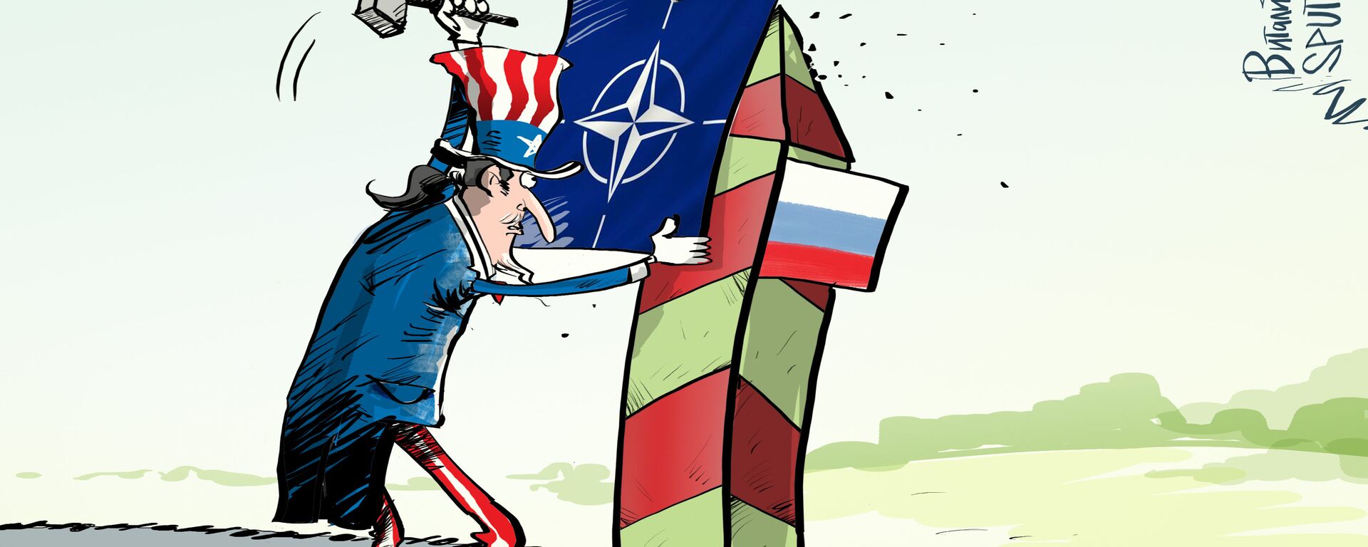 Россия права, обвиняя США в нарушении договоренностей о гарантиях нерасширения НАТО, пишет американский эксперт в статье для LA Times. - Sputnik Абхазия, 1920, 27.10.2025