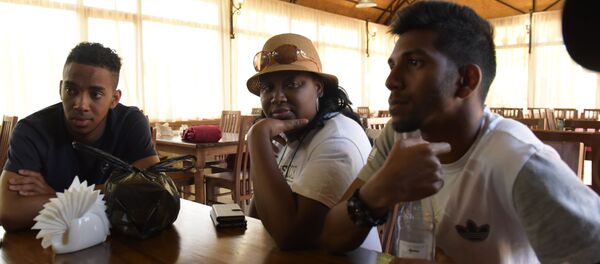 Делегация сборной Чагос в апацхе. Делегация сборной Чагос в апацхе. - Sputnik Абхазия