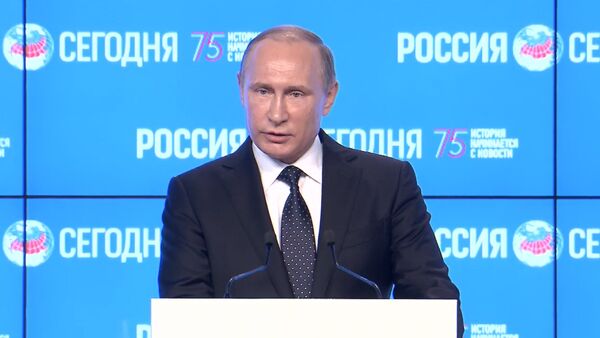 Путин поздравил МИА Россия сегодня с юбилеем и пожелал держать планку - Sputnik Абхазия
