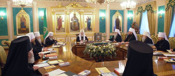 Заседание Священного Синода Русской православной церкви в Москве Заседание Священного Синода Русской православной церкви в Москве - Sputnik Абхазия