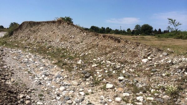 Ремонтно-восстановительные работы на реке Дгамшь села Кутол Очамчырского района - Sputnik Абхазия