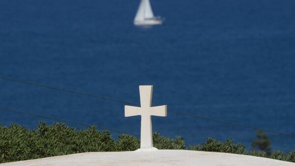 Вид на Критское море с берега острова Крит. - Sputnik Абхазия