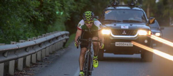 Велопробег Дениса Саманба. Велопробег Дениса Саманба. - Sputnik Абхазия