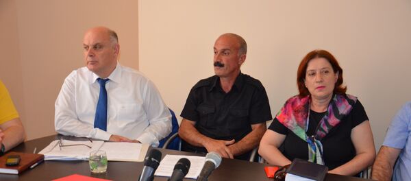 Аоппозициатә мчрақәа апресс-конференциа мҩаԥыргеит. - Sputnik Аҧсны