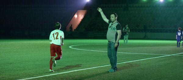 Тимур Квеквескири во время генеральной репетиции церемонии открытия Conifa 2016 Тимур Квеквескири во время генеральной репетиции церемонии открытия Conifa 2016 - Sputnik Абхазия