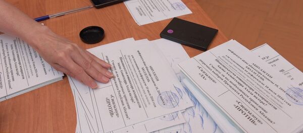 Работа избирательного участка Работа избирательного участка - Sputnik Абхазия