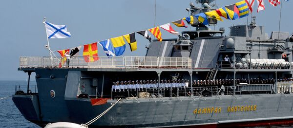 Большой противолодчный корабль (БПК) Адмирал Пантелеев. Архивное фото Большой противолодчный корабль (БПК) Адмирал Пантелеев. Архивное фото - Sputnik Абхазия