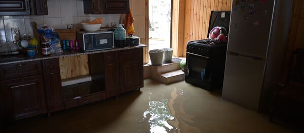 Грязь во дворах и вода в спальнях. Последствия паводка в селе Гумиста Грязь во дворах и вода в спальнях. Последствия паводка в селе Гумиста - Sputnik Абхазия