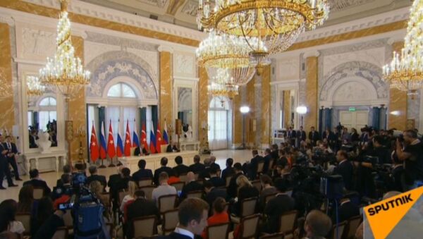 СПУТНИК_LIVE: Совместная пресс-конференция Путина и Эрдогана в Петербурге - Sputnik Абхазия