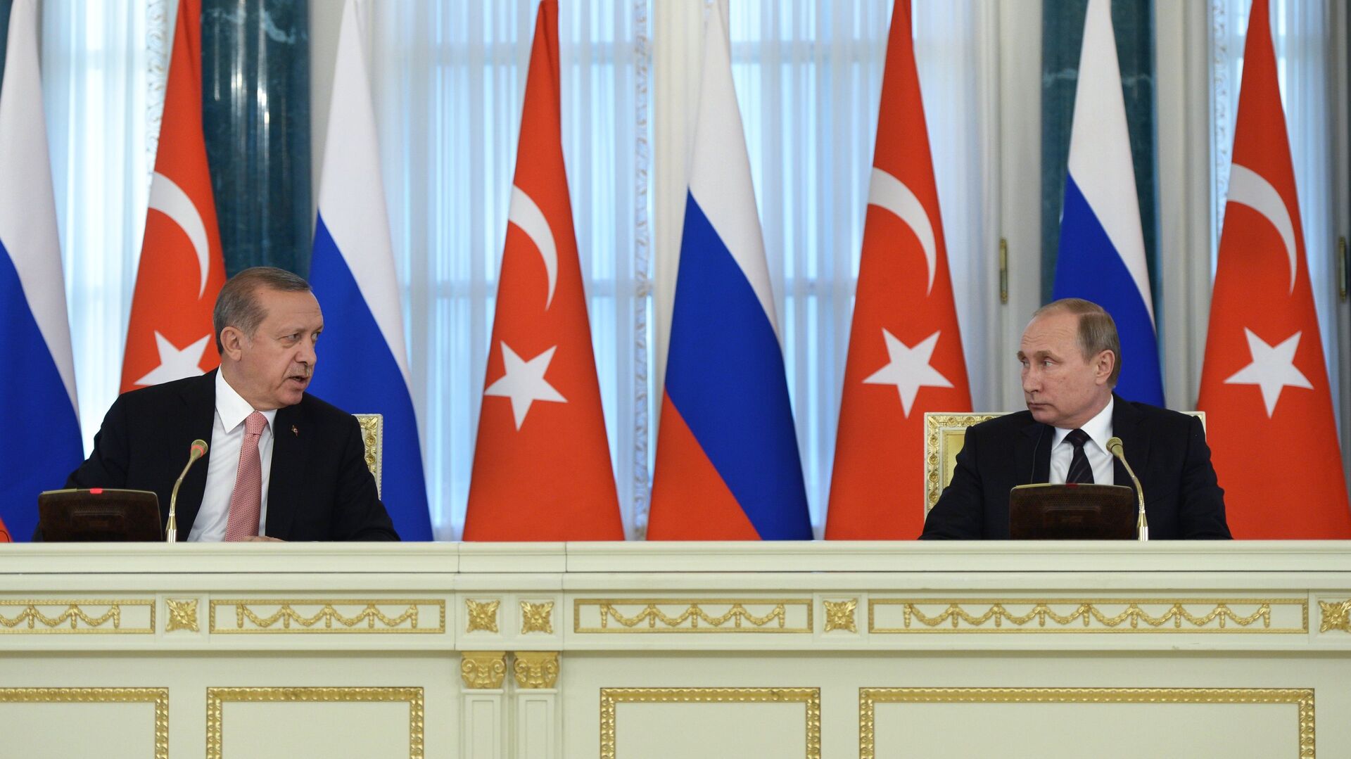 Встреча президентов России и Турции В. Путина и Р. Эрдогана в Санкт-Петербурге - Sputnik Аҧсны, 1920, 27.04.2022