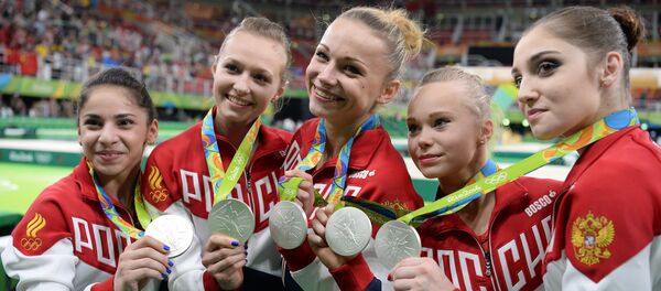 Олимпиада 2016. Спортивная гимнастика. Женщины. Командное многоборье Олимпиада 2016. Спортивная гимнастика. Женщины. Командное многоборье - Sputnik Абхазия