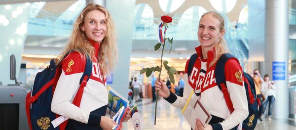 Проводы олимпийской сборной России в Рио-де-Жанейро Проводы олимпийской сборной России в Рио-де-Жанейро - Sputnik Абхазия